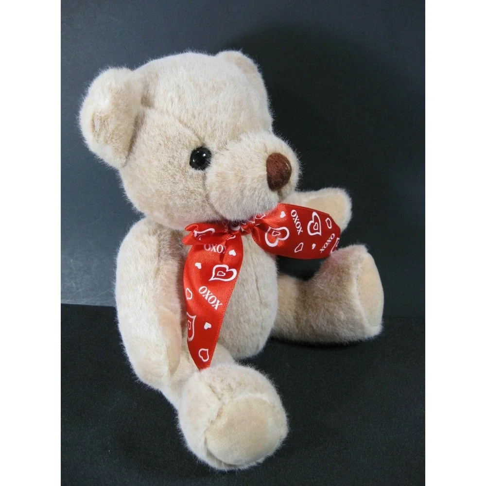 Teddy Bear Poseable Hearts OXOX LOVE‎ Kisses Stuffed 11